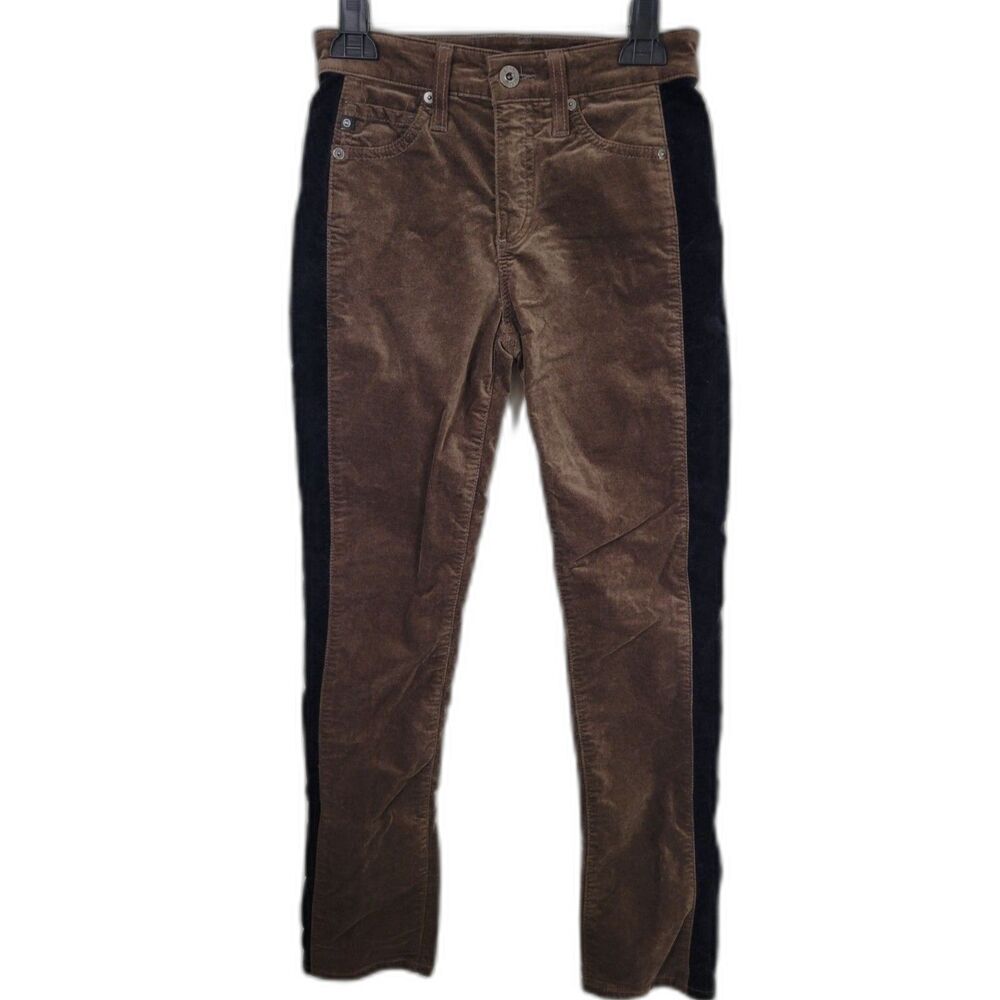 AG Adriano Goldschmied Mari Tuxedo Stripe in Dark Bayou